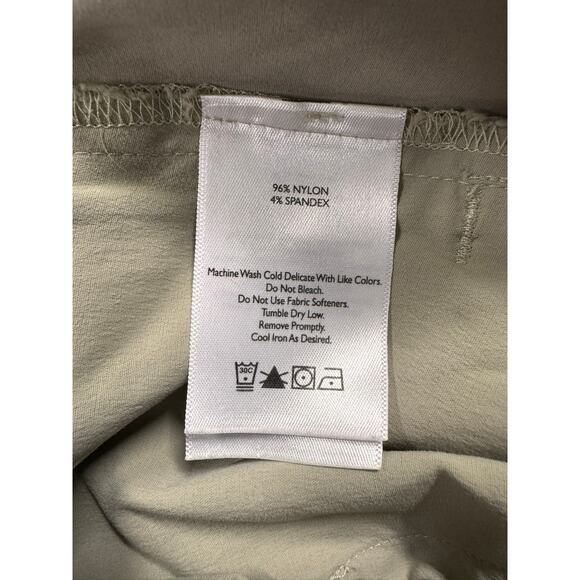 Eddie Bauer Womens Size 10 Beige Tan Khaki Nylon Spandex Pants - Picture 4 of 8